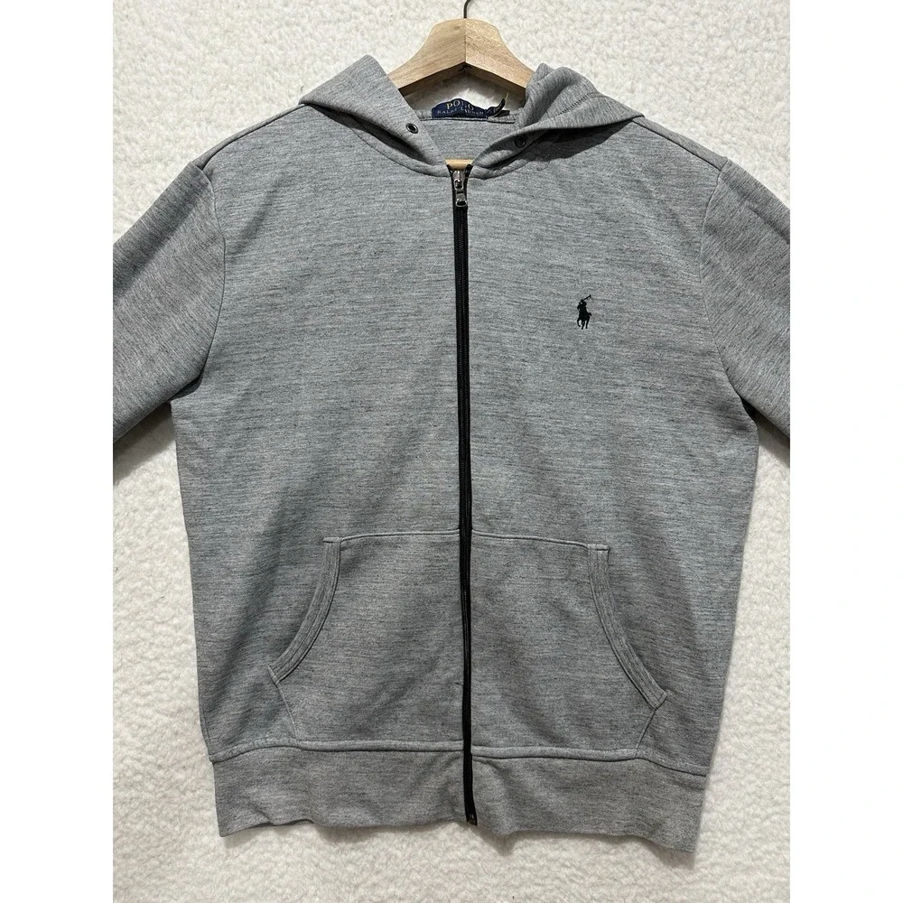 Polo Ralph Lauren Men's Gray Full Zip Hoodie Sweatshirt Size M (175/96A)‎
